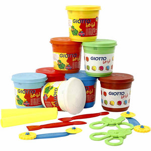 Giotto Modellervoks, 8 farver, 220 g - Afsmitningsfri