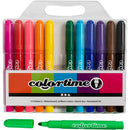 Colortime Tusch, streg 5 mm, standardfarver, 12 stk./ 1 pk.