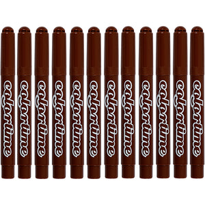 Colortime Tusch, streg 5 mm, brun, 12 stk./ 1 pk.