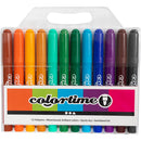 Colortime Tusch, streg 5 mm, suppleringsfarver, 12 stk./ 1 pk.