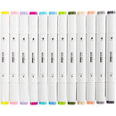 Illustration Marker, streg 1+8 mm, pastelfarver, 12 stk./ 1 pk.