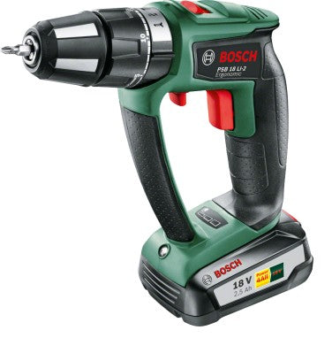 Bosch PSB 18 LI-2 Ergonomic Slagboremaskine Nøgleløs borepatron