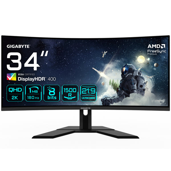 Gigabyte G34WQCP 34 3440 x 1440 (UltraWide) HDMI DisplayPort 180Hz