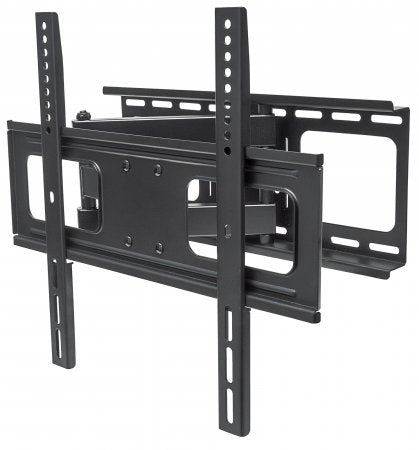 Manhattan TV & Monitor Mount, Wall, Full Motion, 1 screen, Screen Sizes  32-55, Black, VESA 200x200 to 400x400, Max 50kg, LFD, Tilt & Swivel with 3 Pivots, Lifetime Warranty