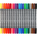 Colortime Dobbelttusch, streg 2,3+3,6 mm, standardfarver, 20 stk./ 1 pk.