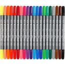 Colortime Dobbelttusch, streg 2,3+3,6 mm, standardfarver, 20 stk./ 1 pk.