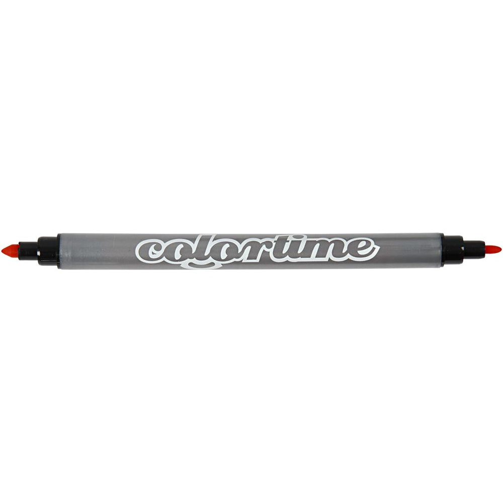 Colortime Dobbelttusch, streg 2,3+3,6 mm, standardfarver, 20 stk./ 1 pk.