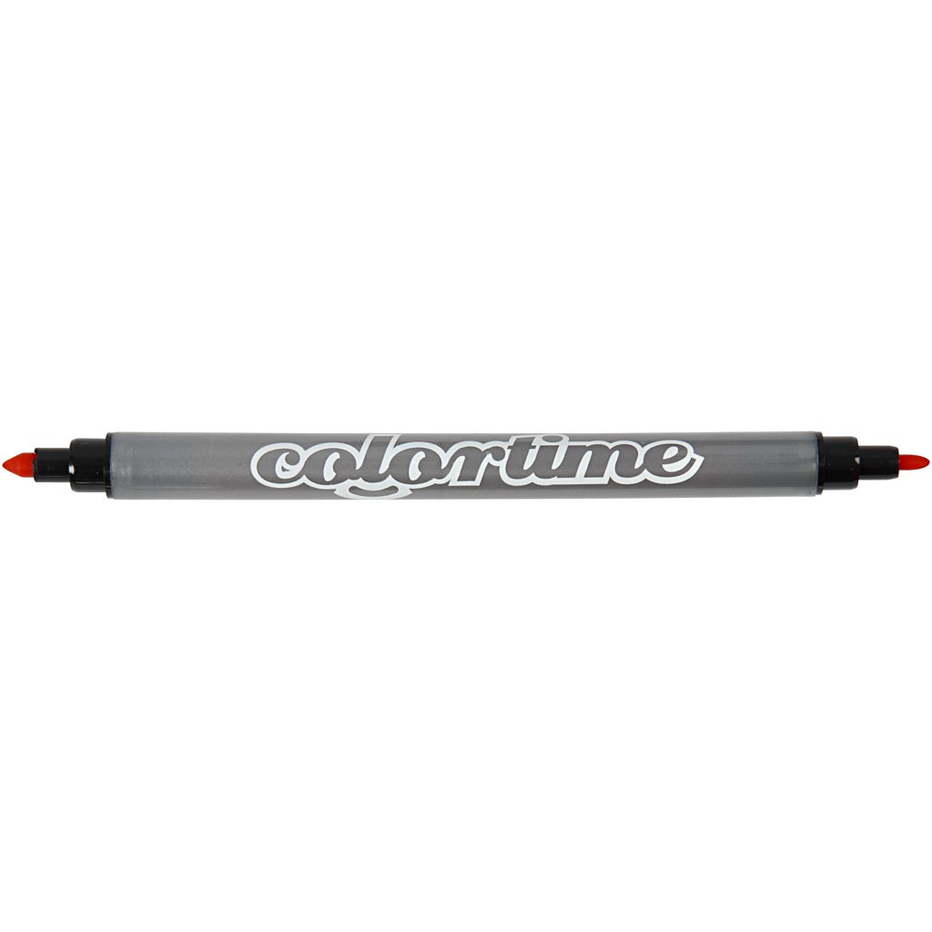 Colortime Dobbelttusch, streg 2,3+3,6 mm, standardfarver, 20 stk./ 1 pk.