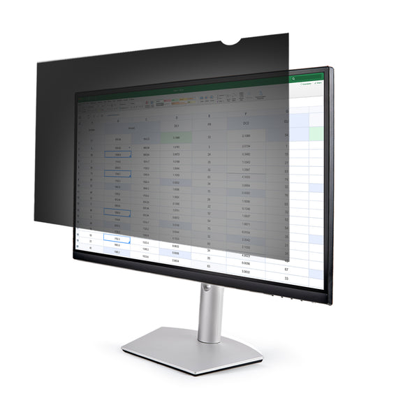 StarTech.com Monitor Privacy Screen for 23.8 inch PC Display, Computer Screen Security Filter, Blue Light Reducing Screen Protector Film, 16 9 Widescreen, Matte/Glossy, +/-30 Degree Viewing - Blue Light Filter