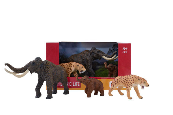 Mojo Mammut Sæt (3 stk.), Forhistoriske dyr