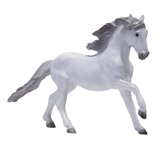 Lusitano hest figur 15 cm, kunststof – pædagogisk legetøj, 3+ år. Mojo