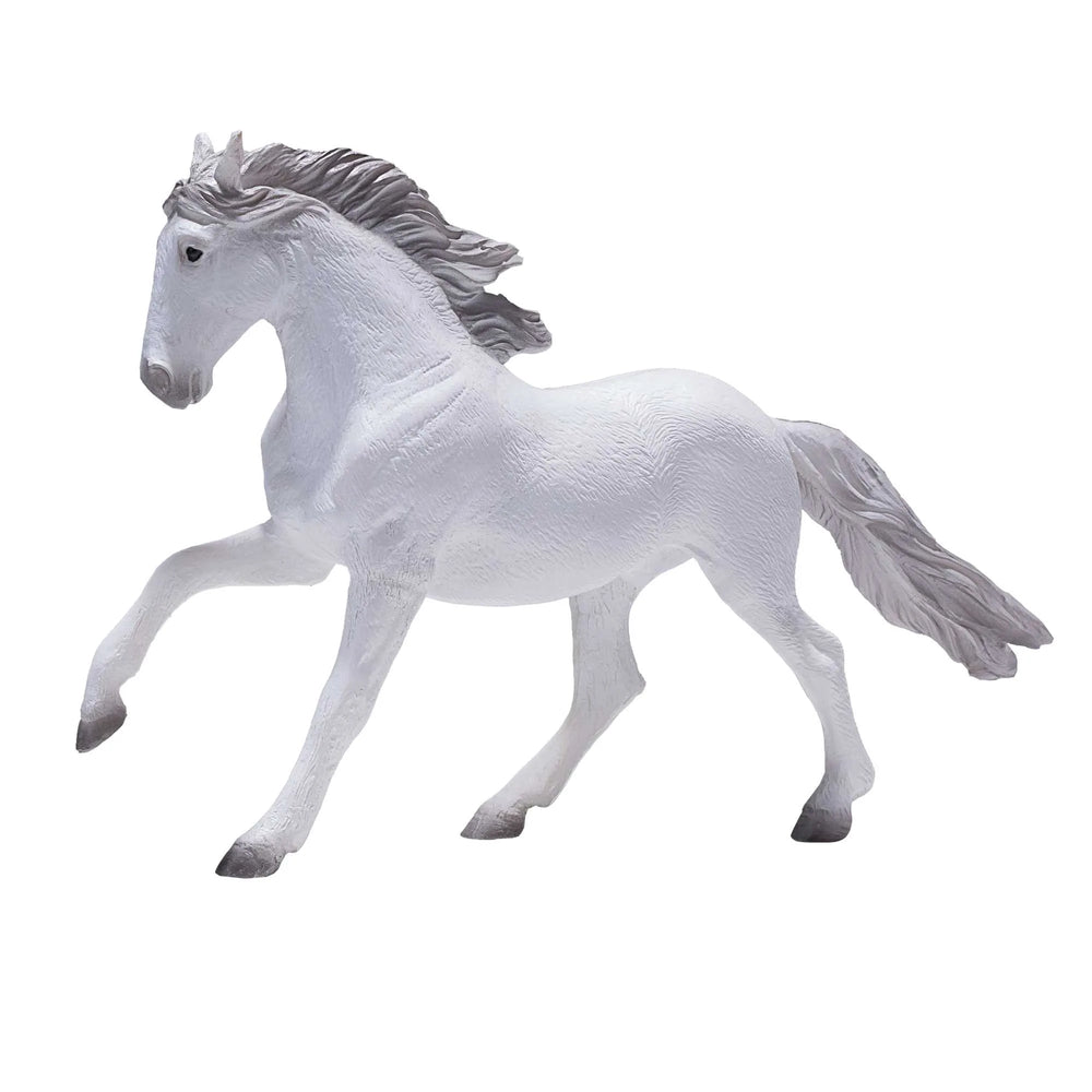 Lusitano hest figur 15 cm, kunststof – pædagogisk legetøj, 3+ år. Mojo