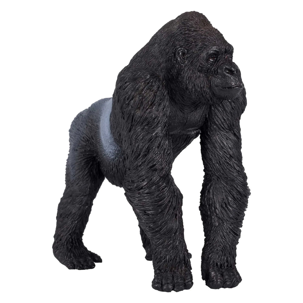 Silverback gorilla figur 8,6x5,2x9,1 cm - kunststof, CE-sikret legetøj, fra 3 år - Mojo