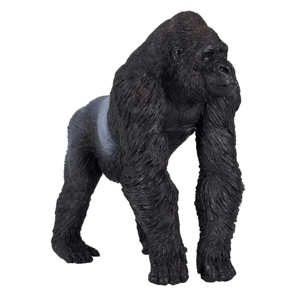 Silverback gorilla figur 8,6x5,2x9,1 cm - kunststof, CE-sikret legetøj, fra 3 år - Mojo