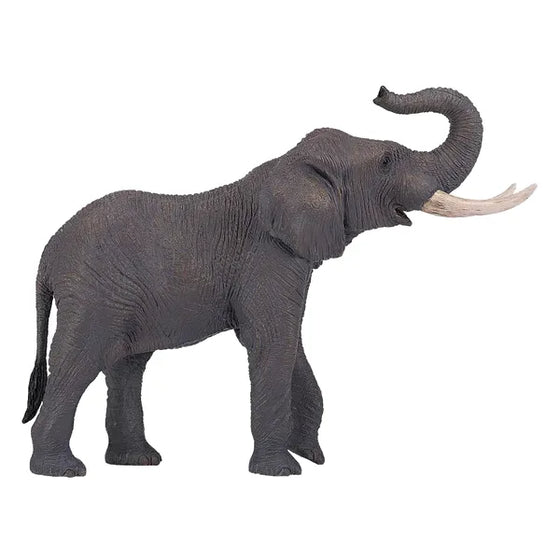 Afrikansk elefant legetøjsfigur 17,6 cm – holdbar plastik, egnet fra 3 år | Mojo