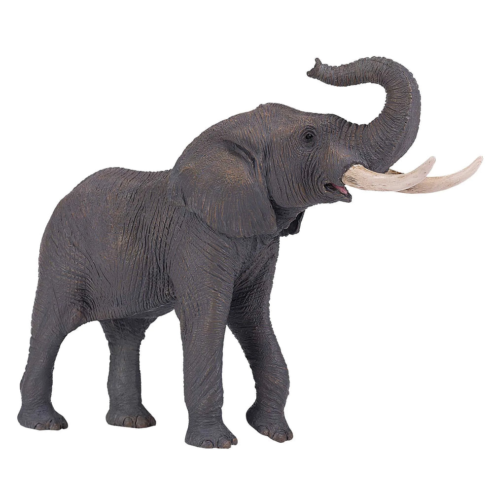 Afrikansk elefant legetøjsfigur 17,6 cm – holdbar plastik, egnet fra 3 år | Mojo