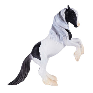 Gypsy Vanner hingst legetøjsfigur 11,9 cm plast – anbefalet 3+ år, sikkerhedsstandarder overholdt | Mojo