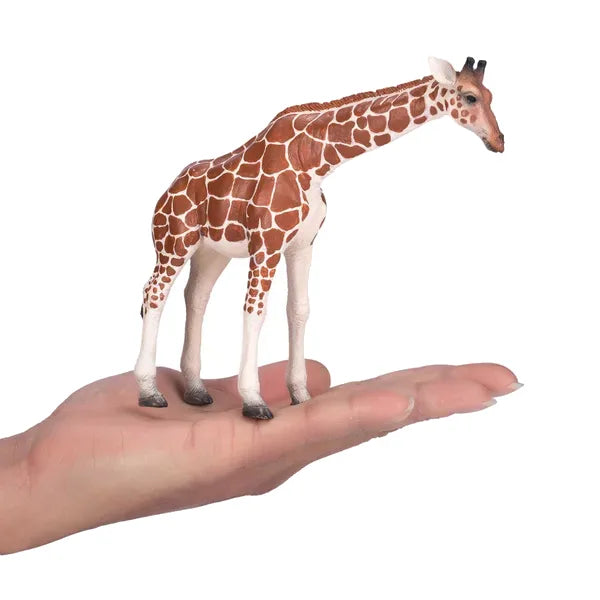 Giraf figur til børn 14 cm – ustyrtelig leg og finmotorik, plastik, 3+ år. Mojo