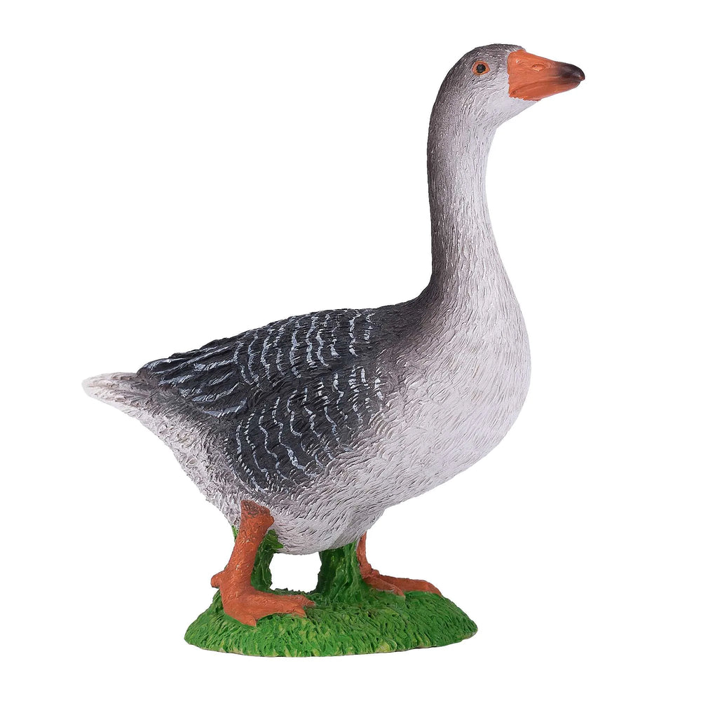 Grågås legetøjsfigur 8,6 cm – realistisk fuglefigur til børn, pædagogisk legetøj – Mojo