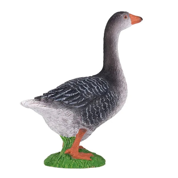 Grågås legetøjsfigur 8,6 cm – realistisk fuglefigur til børn, pædagogisk legetøj – Mojo