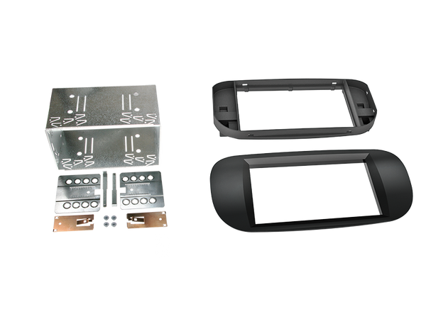 2-DIN kit Fiat 500 05->  sort