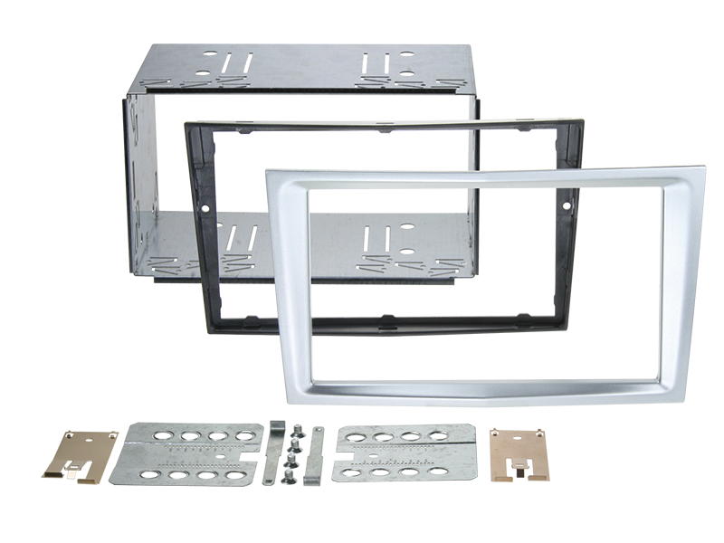 2-DIN kit div. Opel - farve: mat krom