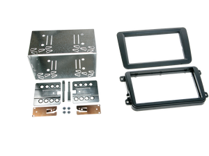 2-DIN kit div. VW sort rubbertouch