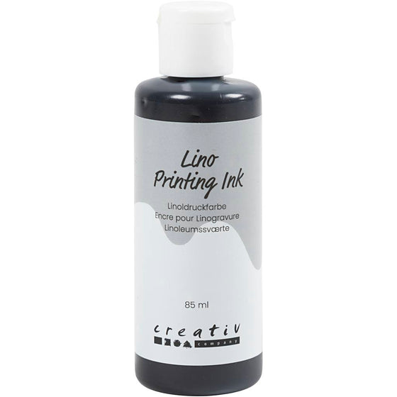 Vandbaseret linoleumssværte, sort, 85ml