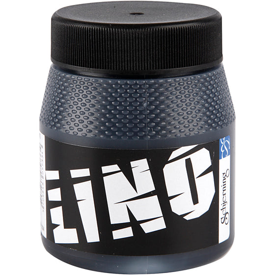Vandbaseret Linoleumssværte - Sort, 250ml