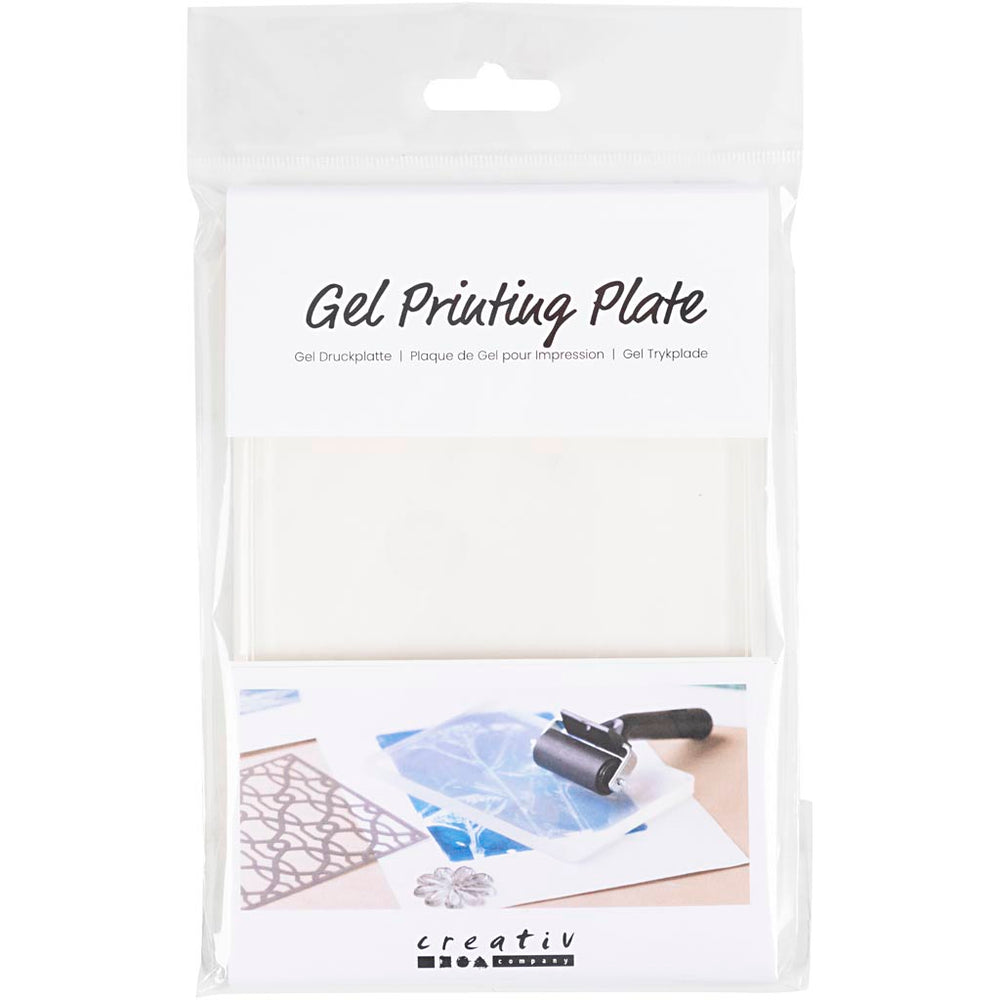 Gel Trykplade 12,7x17,8 cm - Mat Transparent
