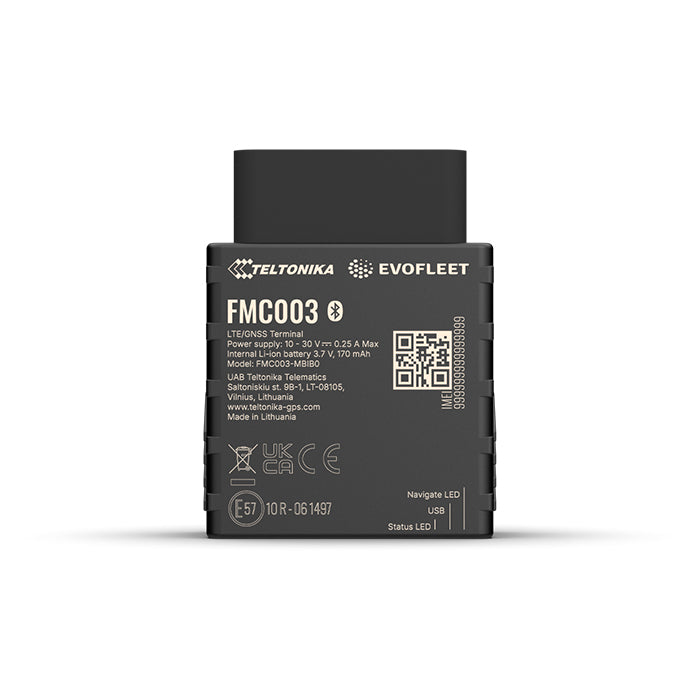 Evofleet EVO003 4G OBD Plug&Play GPS Tracker Kørebog