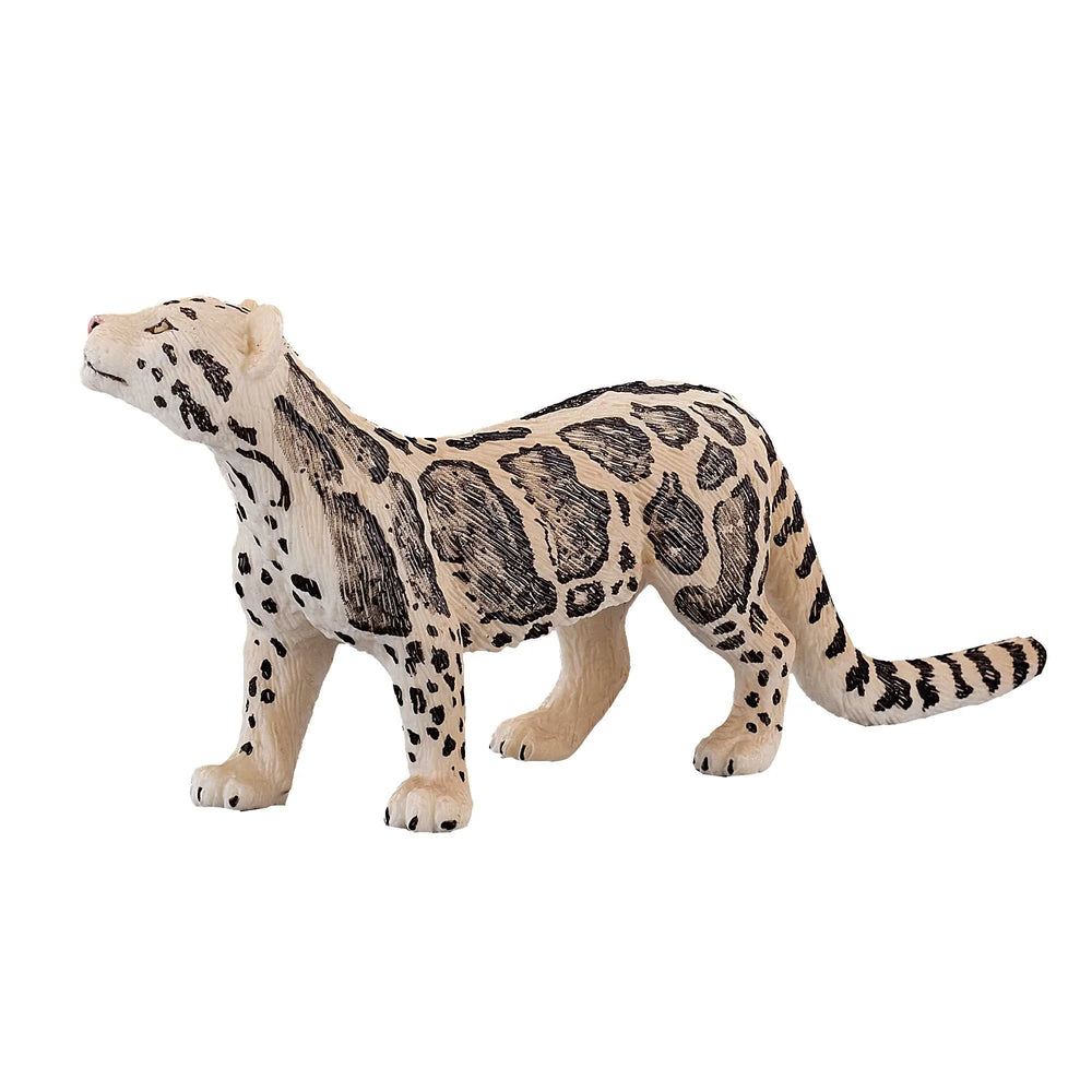 Lille Clouded Leopard legetøjsfigur 11,5 cm – realistisk plastikdyr til børn 3+ år, sikkerhedstestet, Mojo