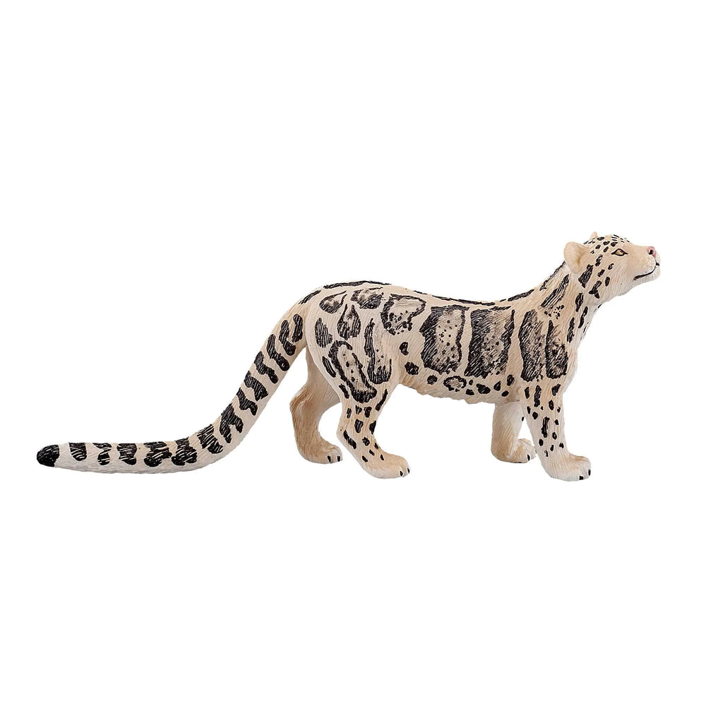 Lille Clouded Leopard legetøjsfigur 11,5 cm – realistisk plastikdyr til børn 3+ år, sikkerhedstestet, Mojo