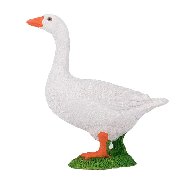Hvid gås legetøjsfigur 8,6 cm – Mojo
