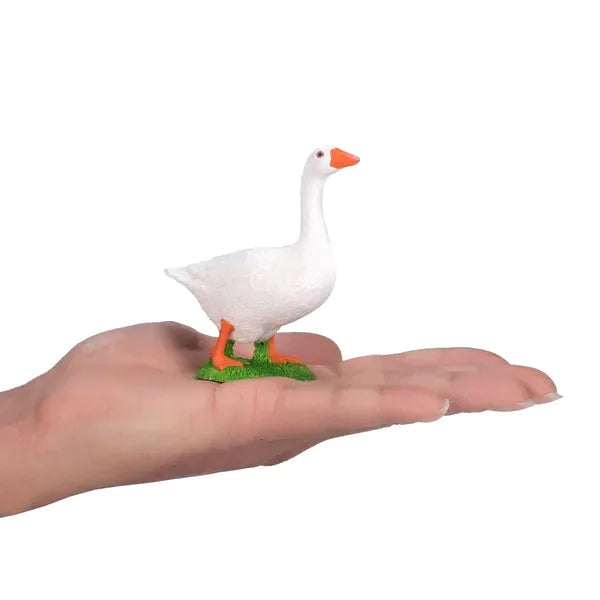 Hvid gås legetøjsfigur 8,6 cm – Mojo