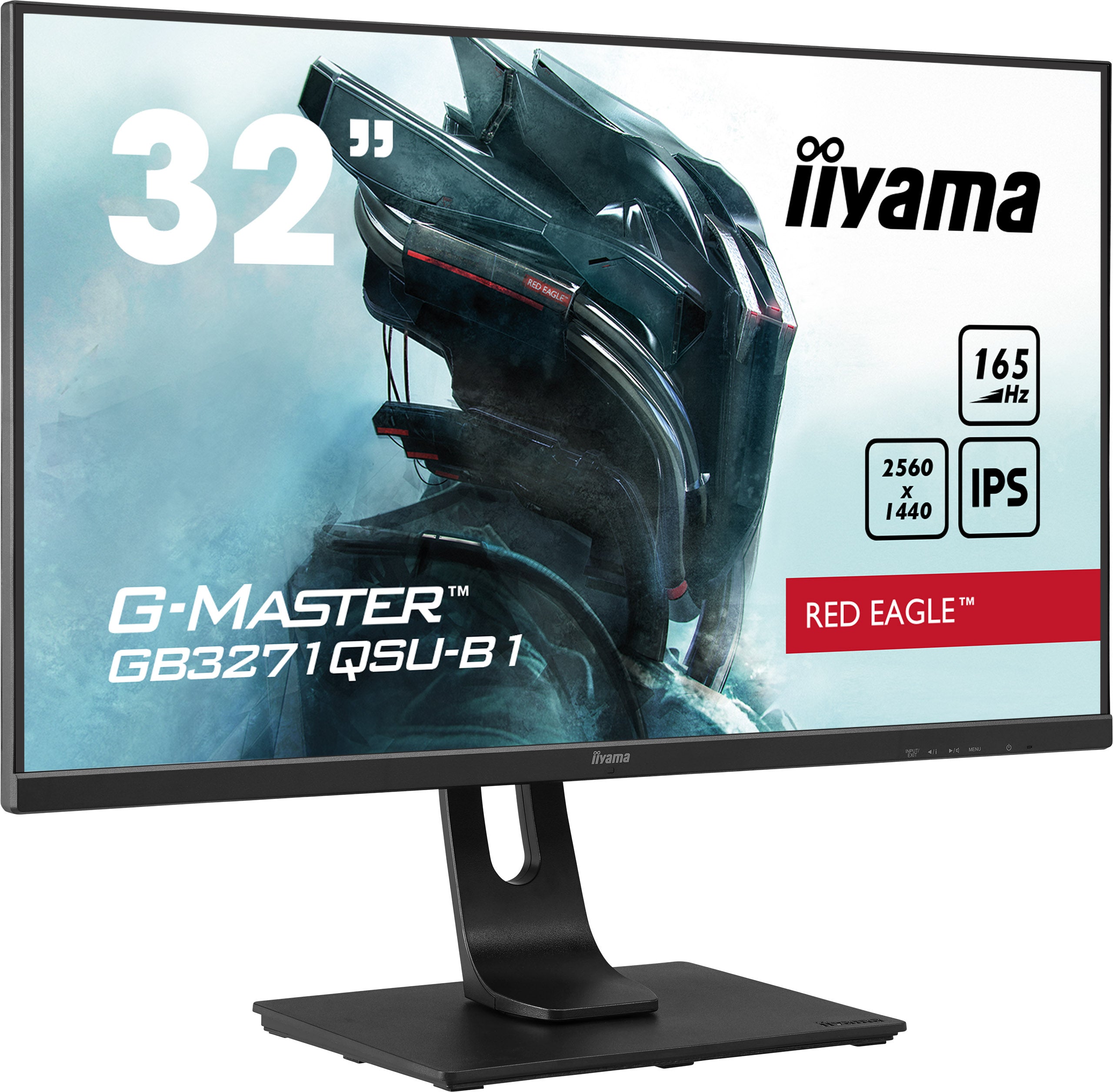 iiyama G-MASTER Red Eagle GB3271QSU-B1 32 IPS 2560 x 1440 (2K) HDMI DisplayPort 165Hz