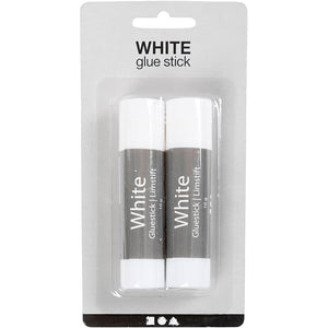 White Limstift , rund, 10 g, 2 stk./ 1 pk.