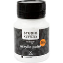 Creall Studio Dækkende Akrylmaling Hvid 500 ml