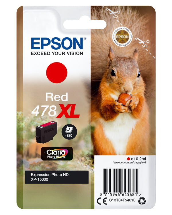 Epson 478XL Rød