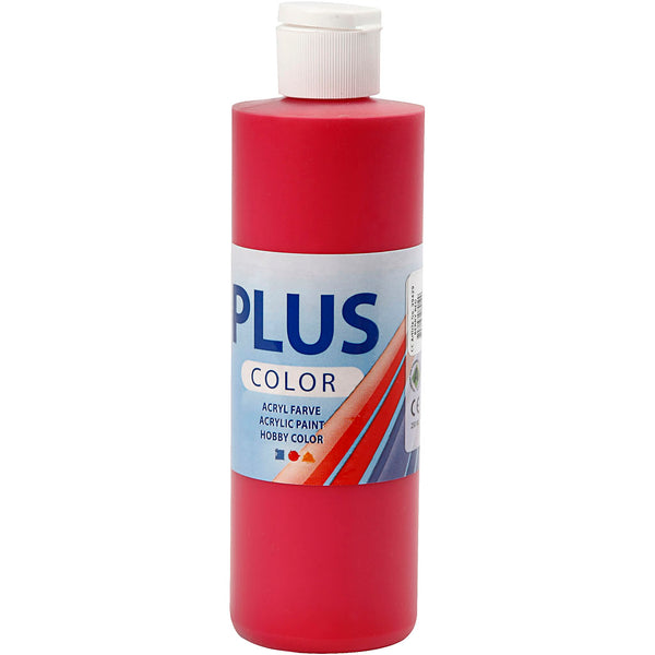 Plus Color Hobbymaling, berry red, 250 ml/ 1 fl.