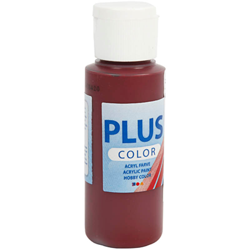 Plus Color Hobbymaling, bordeaux, 60 ml/ 1 fl.