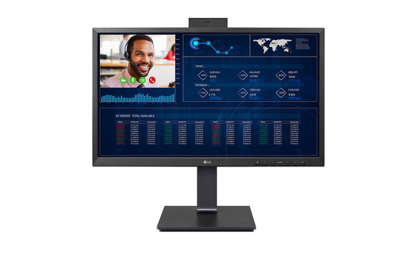 LG 24CQ651I-6P All-in-One PC Intel® Celeron® J4105 61 cm (24) 1920 x 1080 pixel All-in-One thin client 4 GB DDR4-SDRAM 16 GB HDD Wi-Fi 4 (802.11n) Hvid