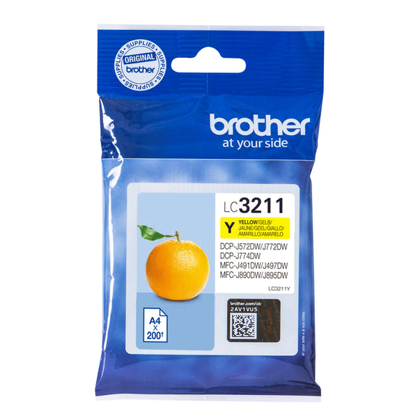 Brother LC 3211Y Gul 200 sider Blæk