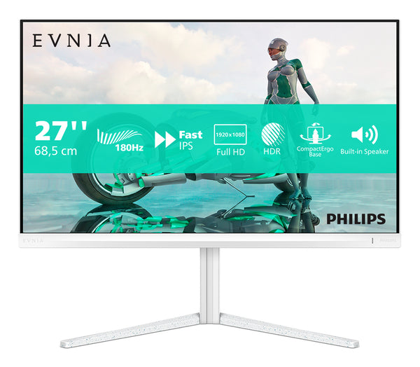 Philips Evnia 3000 27M2N3201A 27 1920 x 1080 (Full HD) HDMI DisplayPort 180Hz Pivot Skærm