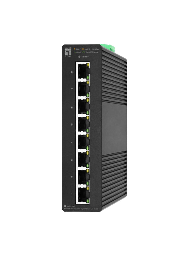 LevelOne IGS-2108 netværksswitch Administreret L2 Gigabit Ethernet (10/100/1000) Sort