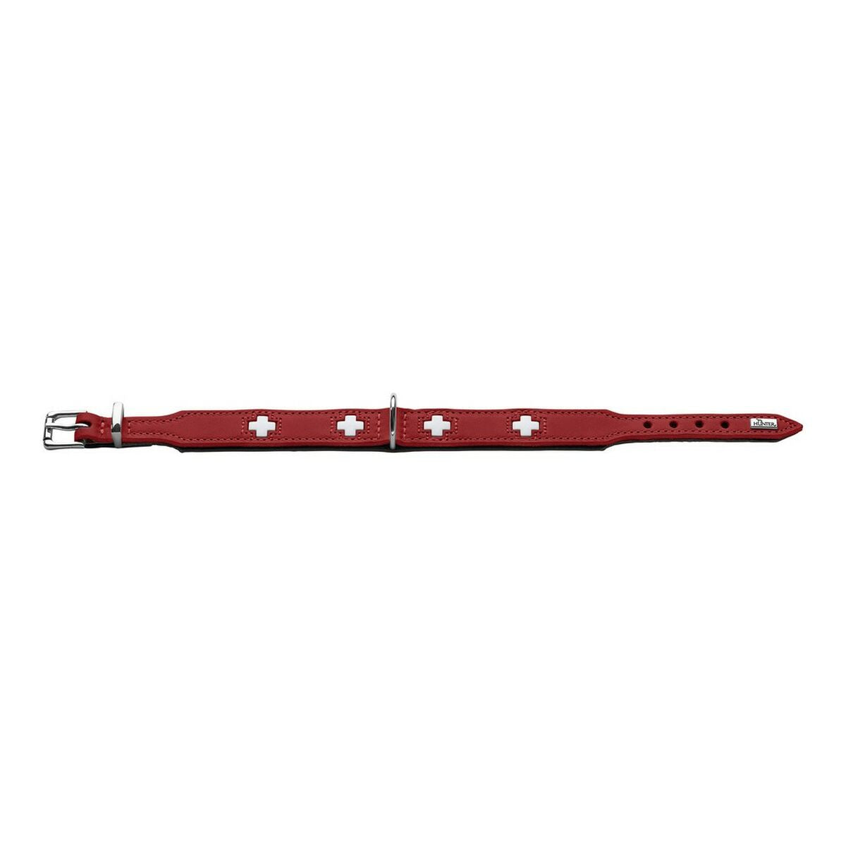 Hundehalsbånd Hunter Swiss Rød/Sort (41-49 cm)