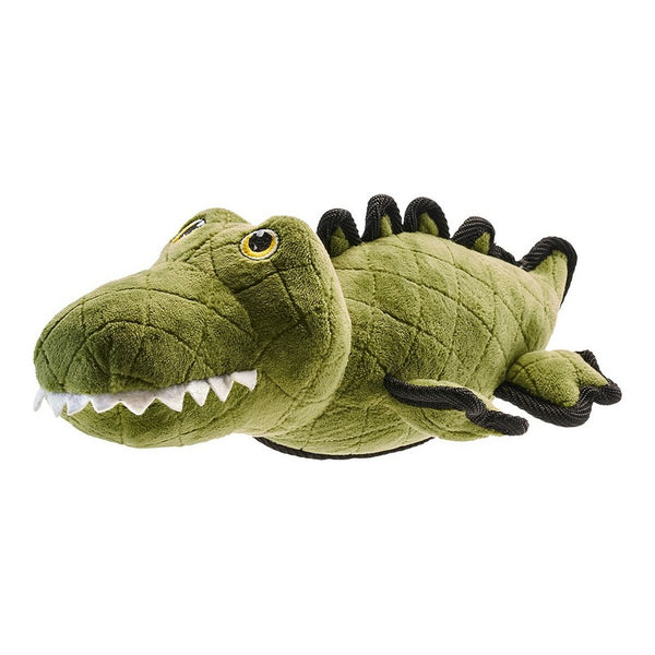 Plush legetøj til hunde Hunter Tough Grøn Polyester Krokodrille 38 cm 27 cm