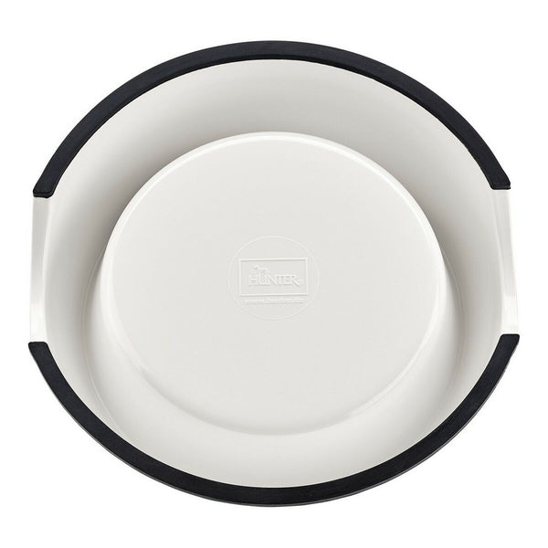 Hund Feeder Hunter Melamin Rustfrit stål Hvid 160 ml (14,5 x 14,5 x 7 cm)