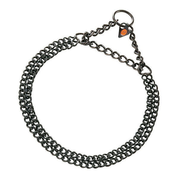 Hundehalsbånd Hs Sprenger Sort 2 mm Dobbelt Links (60 cm)