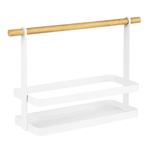 Hi Køkkenstativ 30X10X20 Cm Hvid Sort Og Brun